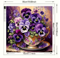 Preview: Diamond Painting Eine Tasse voller Stiefmütterchen